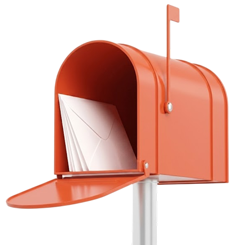 Newsletter mailbox illustration Newsletter mailbox illustration